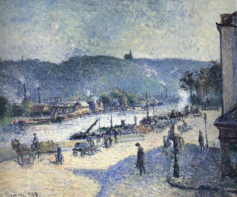 Camille Pissarro Rouen A Bend in the River China oil painting art